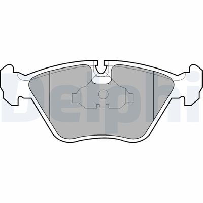 Brake Pad Set, disc brake DELPHI LP602