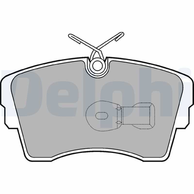DELPHI LP603 Brake Pad Set, disc brake