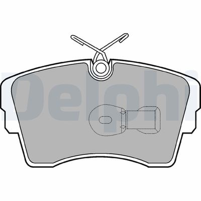 Brake Pad Set, disc brake DELPHI LP603