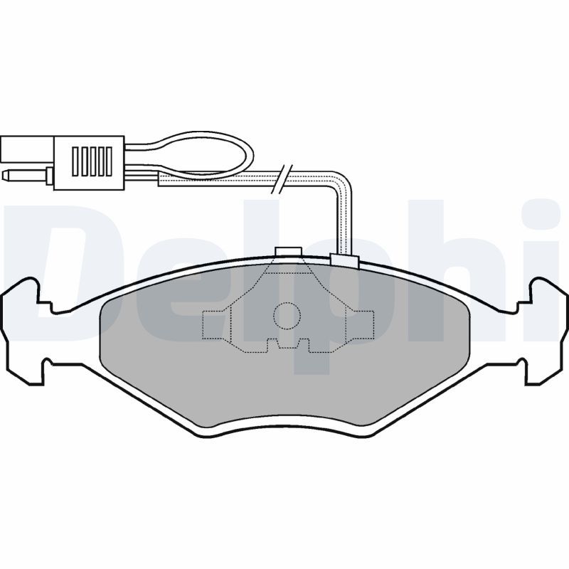 DELPHI LP604 Brake Pad Set, disc brake