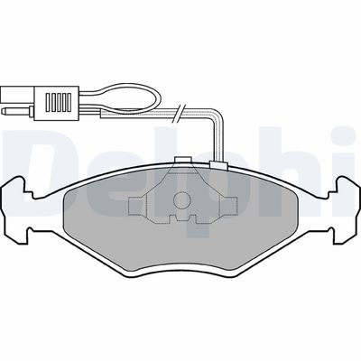Brake Pad Set, disc brake DELPHI LP604