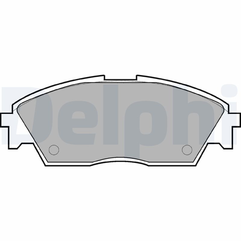 DELPHI LP605 Brake Pad Set, disc brake