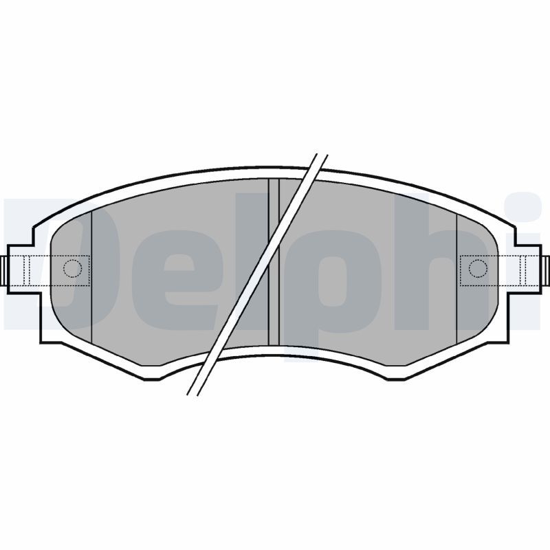 DELPHI LP606 Brake Pad Set, disc brake