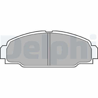 Brake Pad Set, disc brake DELPHI LP607