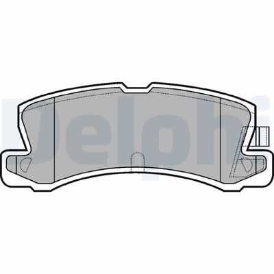 Brake Pad Set, disc brake DELPHI LP611