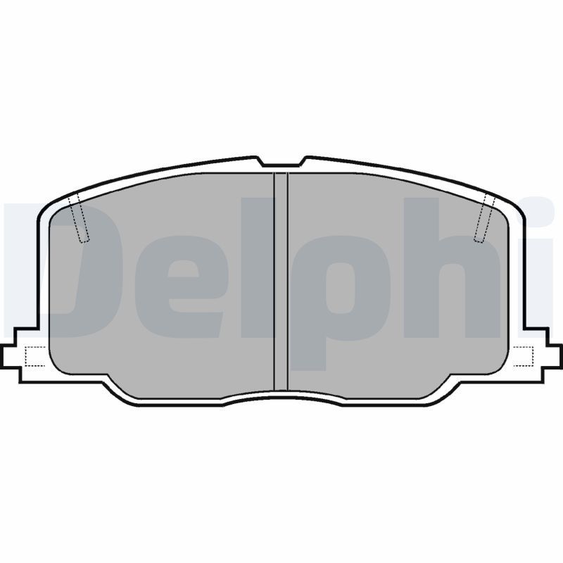 DELPHI LP613 Brake Pad Set, disc brake