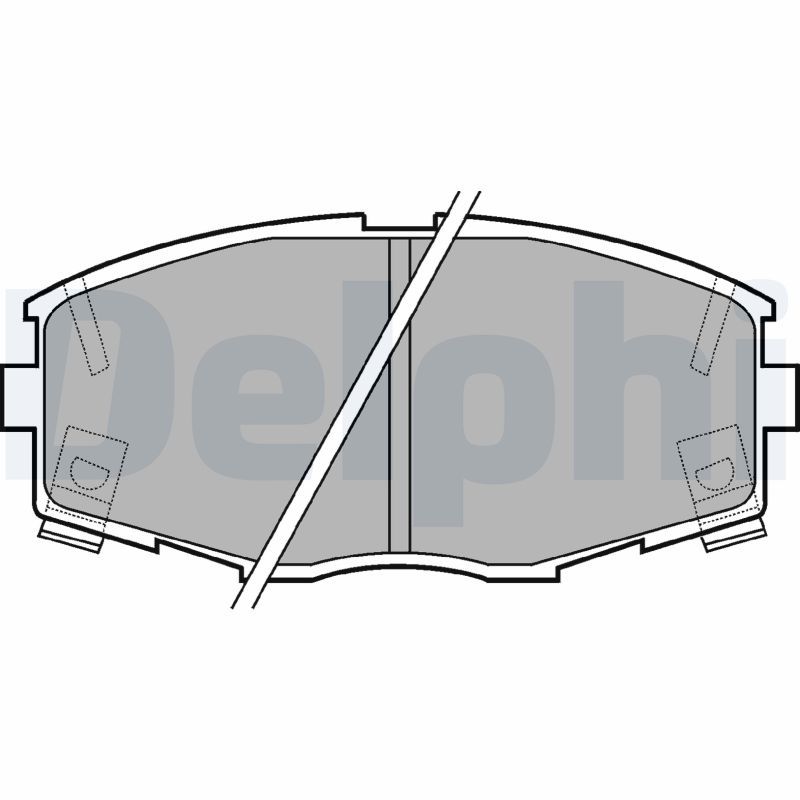 DELPHI LP614 Brake Pad Set, disc brake