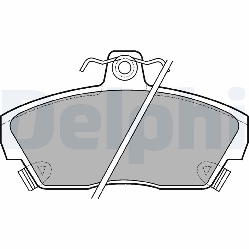 DELPHI LP618 Brake Pad Set, disc brake
