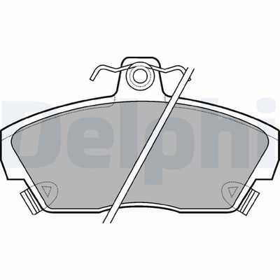 Brake Pad Set, disc brake DELPHI LP618