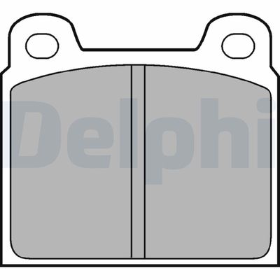 Brake Pad Set, disc brake DELPHI LP61