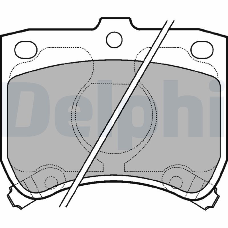 DELPHI LP620 Brake Pad Set, disc brake