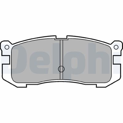 Brake Pad Set, disc brake DELPHI LP624