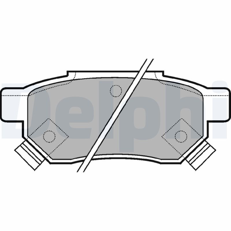 DELPHI LP625 Brake Pad Set, disc brake