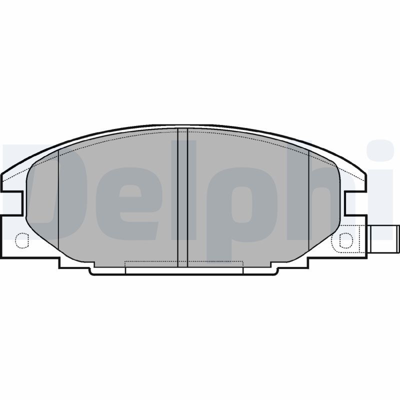 DELPHI LP629 Brake Pad Set, disc brake