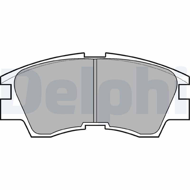 DELPHI LP633 Brake Pad Set, disc brake