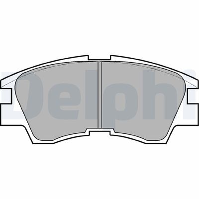 Brake Pad Set, disc brake DELPHI LP633