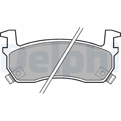 Brake Pad Set, disc brake DELPHI LP635