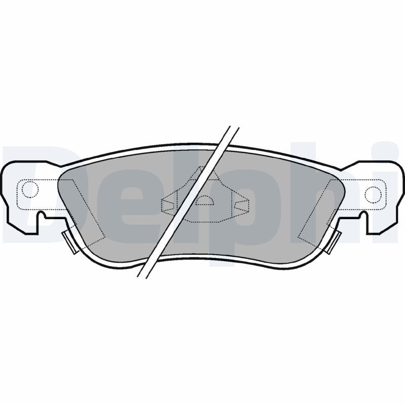 DELPHI LP636 Brake Pad Set, disc brake