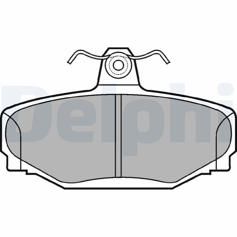 DELPHI LP637 Brake Pad Set, disc brake