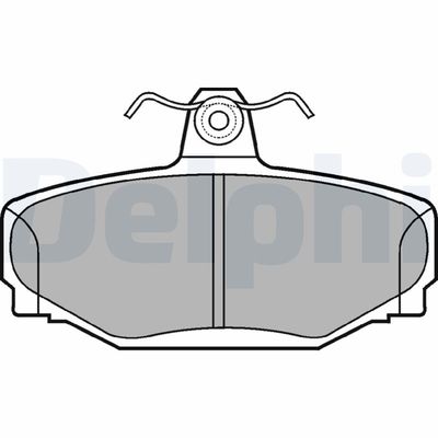 Brake Pad Set, disc brake DELPHI LP637