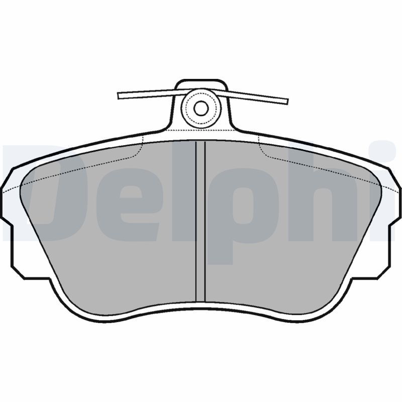DELPHI LP639 Brake Pad Set, disc brake