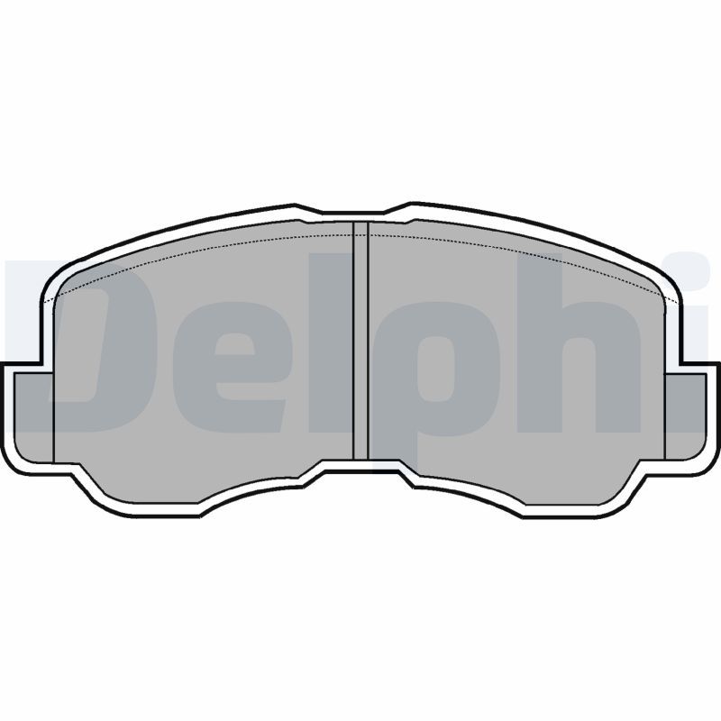 DELPHI LP640 Brake Pad Set, disc brake