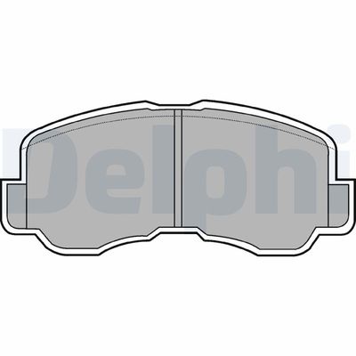 Brake Pad Set, disc brake DELPHI LP640