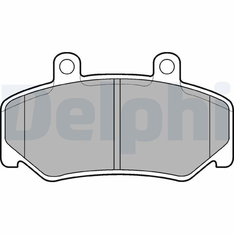 DELPHI LP643 Brake Pad Set, disc brake