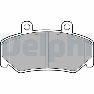 Brake Pad Set, disc brake DELPHI LP643