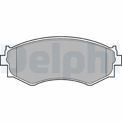 Brake Pad Set, disc brake DELPHI LP645