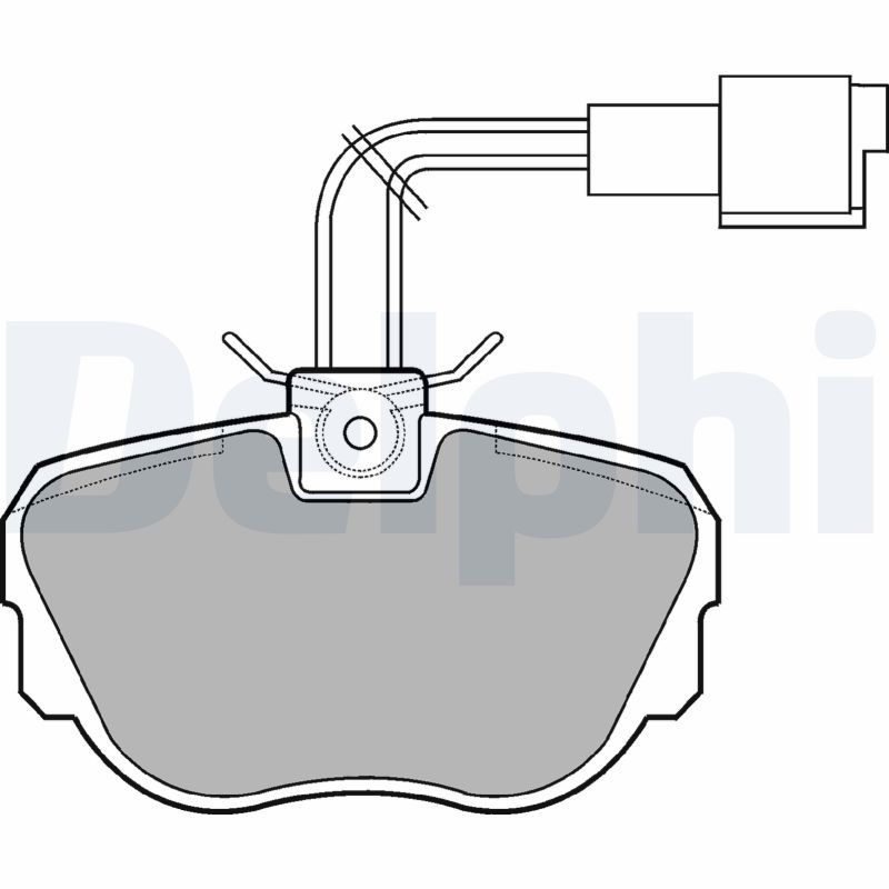 DELPHI LP647 Brake Pad Set, disc brake