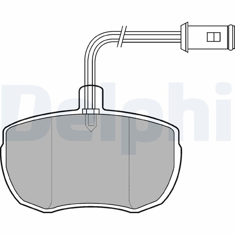 DELPHI LP651 Brake Pad Set, disc brake