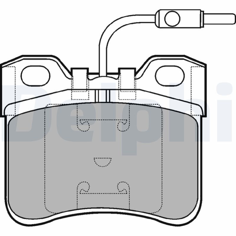 DELPHI LP652 Brake Pad Set, disc brake