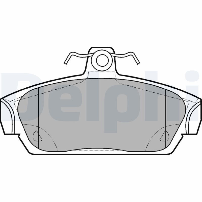 DELPHI LP653 Brake Pad Set, disc brake