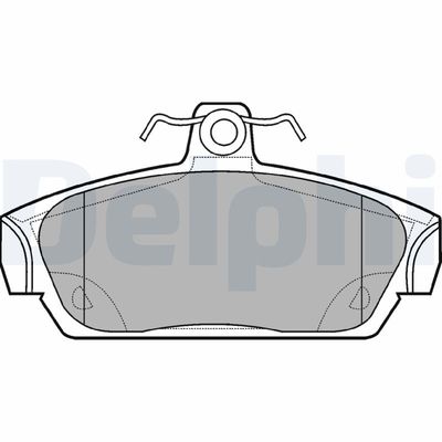 Brake Pad Set, disc brake DELPHI LP653