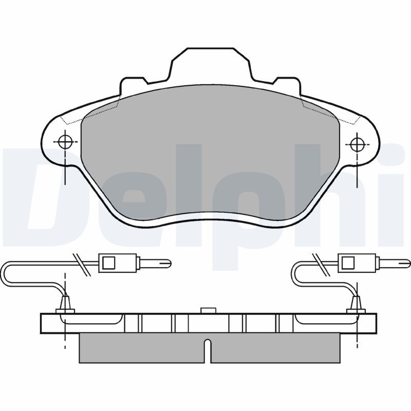 DELPHI LP654 Brake Pad Set, disc brake