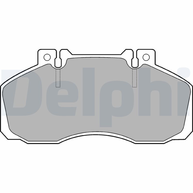 DELPHI LP662 Brake Pad Set, disc brake