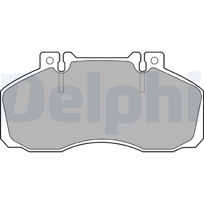 Brake Pad Set, disc brake DELPHI LP662