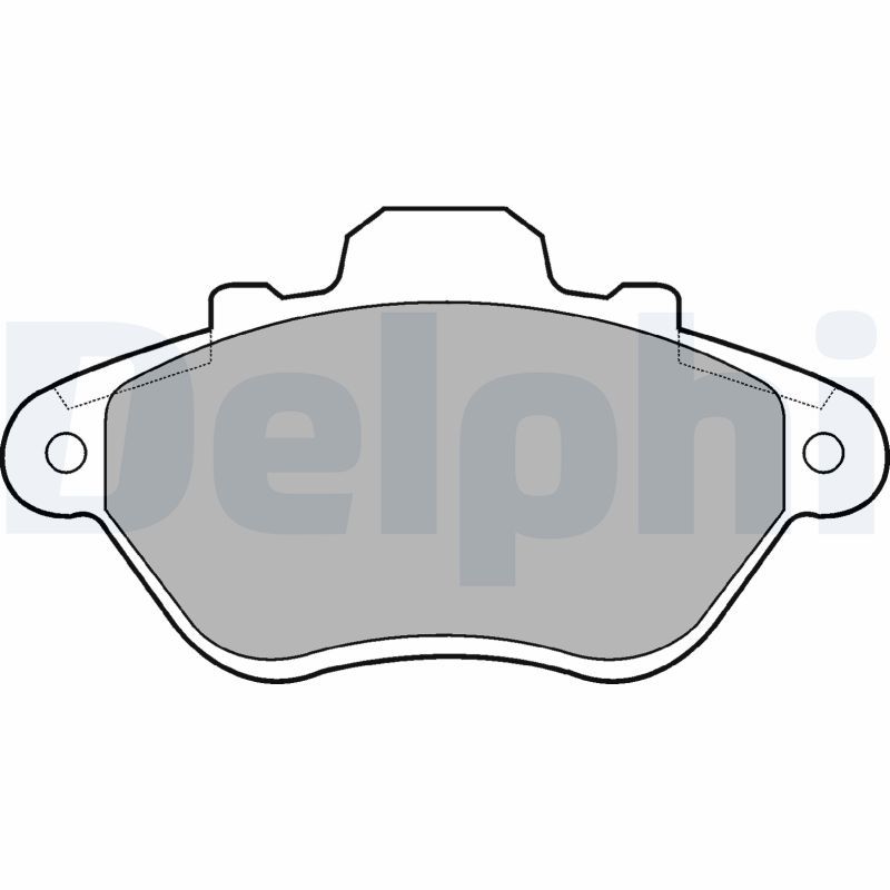 DELPHI LP666 Brake Pad Set, disc brake