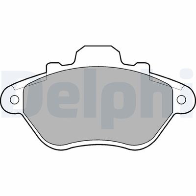 Brake Pad Set, disc brake DELPHI LP666