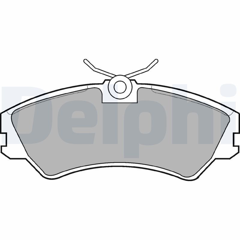 DELPHI LP668 Brake Pad Set, disc brake