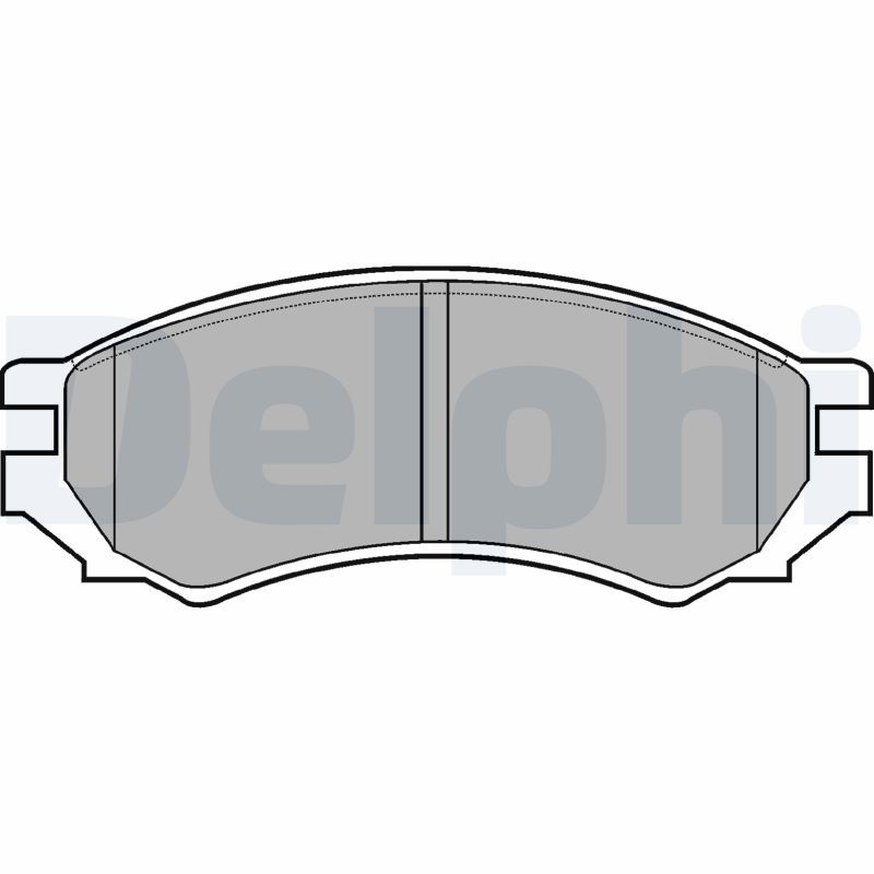 DELPHI LP670 Brake Pad Set, disc brake