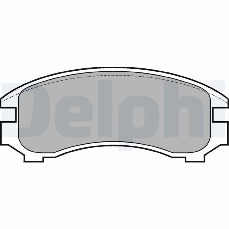 DELPHI LP671 Brake Pad Set, disc brake
