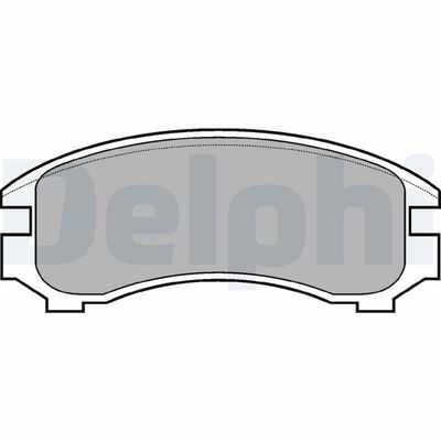 Brake Pad Set, disc brake DELPHI LP671