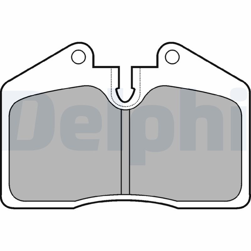 DELPHI LP672 Brake Pad Set, disc brake