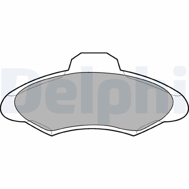 DELPHI LP673 Brake Pad Set, disc brake