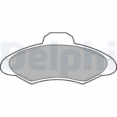 Brake Pad Set, disc brake DELPHI LP673