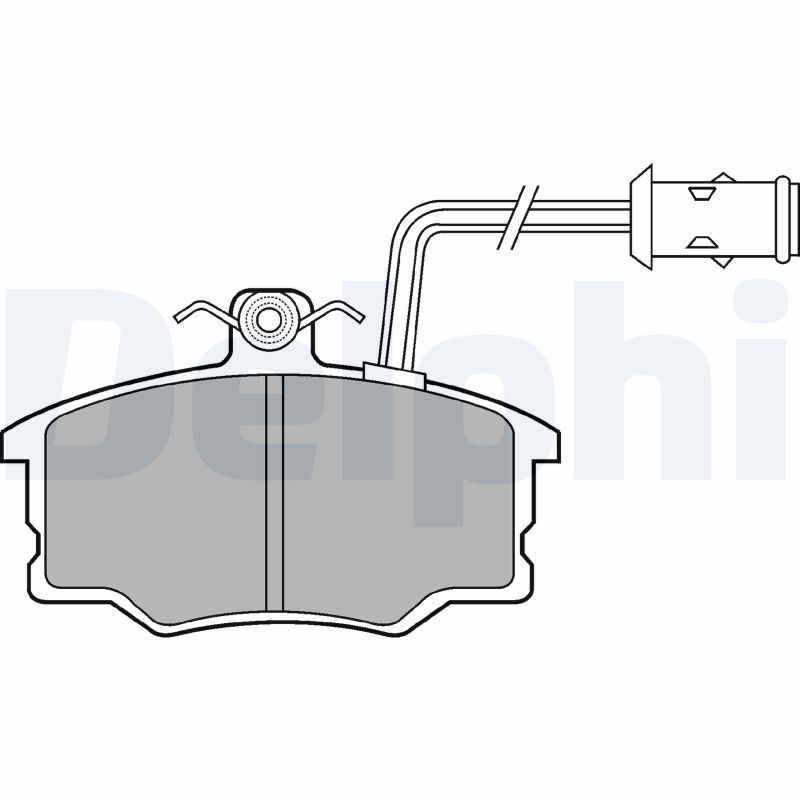 DELPHI LP674 Brake Pad Set, disc brake