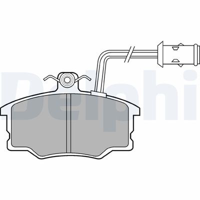Brake Pad Set, disc brake DELPHI LP674