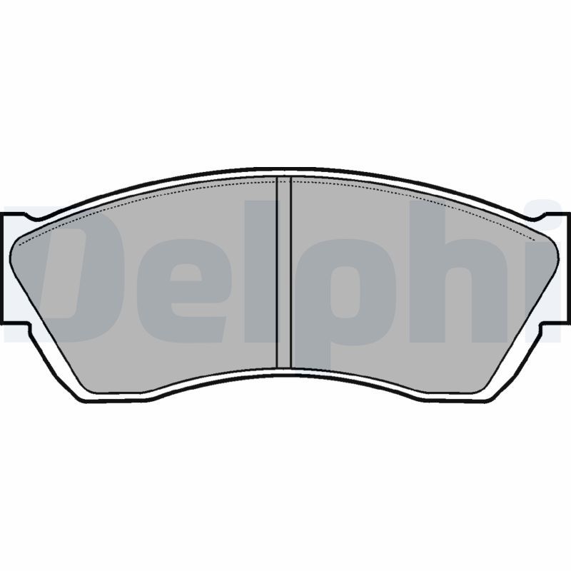 DELPHI LP676 Brake Pad Set, disc brake